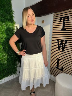 Gypsy Style Skirt - White Gypsy Style Skirt - White