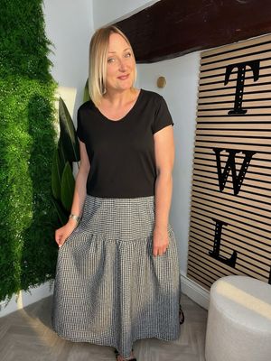 Gingham Skirt - Black Gingham Skirt - Black