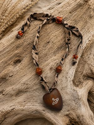 Vivienne Scarf Necklace- Brown