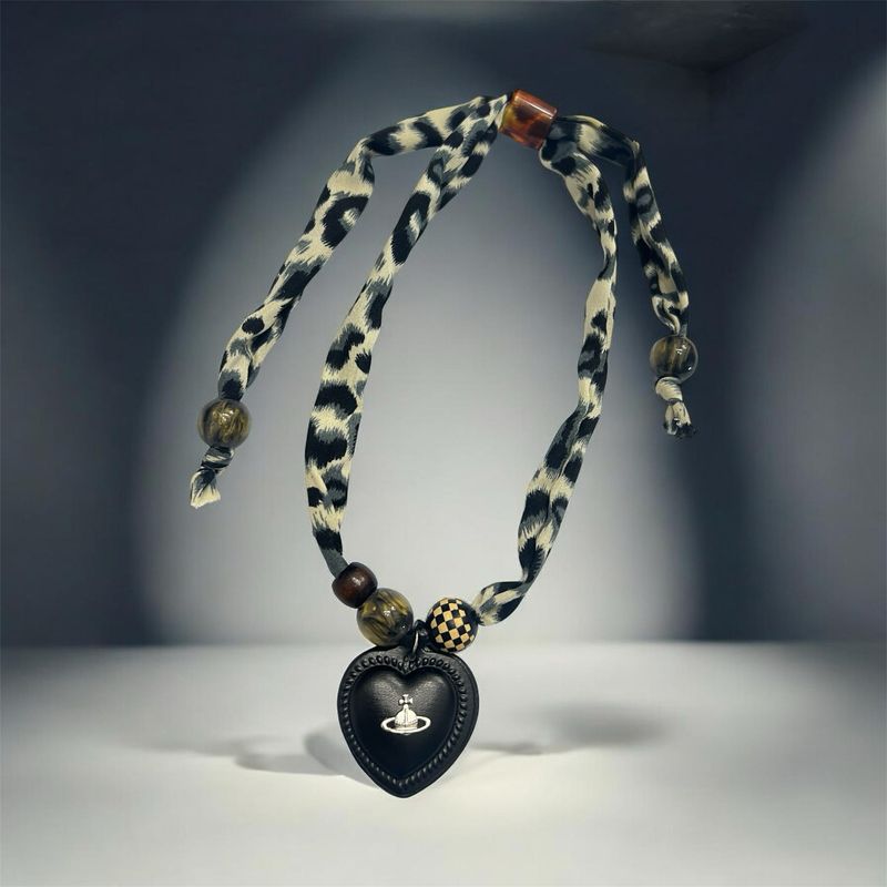 Vivienne Scarf Necklace- Black