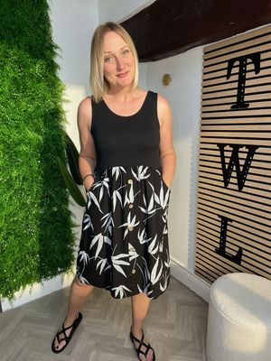 Sleeveless Summer Dress - Black