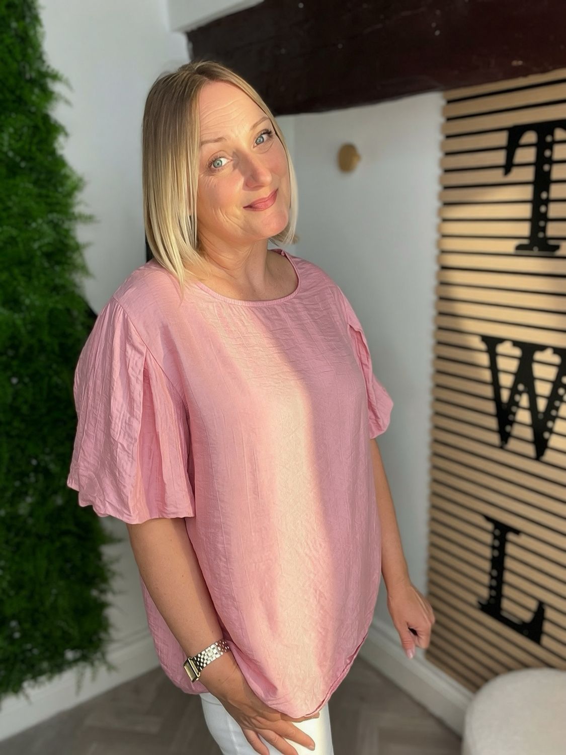Bubble Cuff Sleeves - Pink