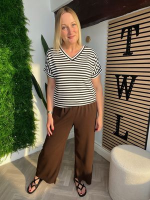 Floaty Summer Trousers - Coffee