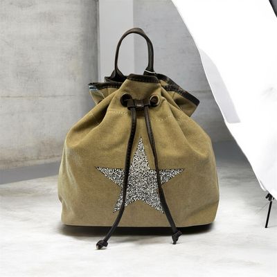 Canvas Star Rucksack - Cappuccino
