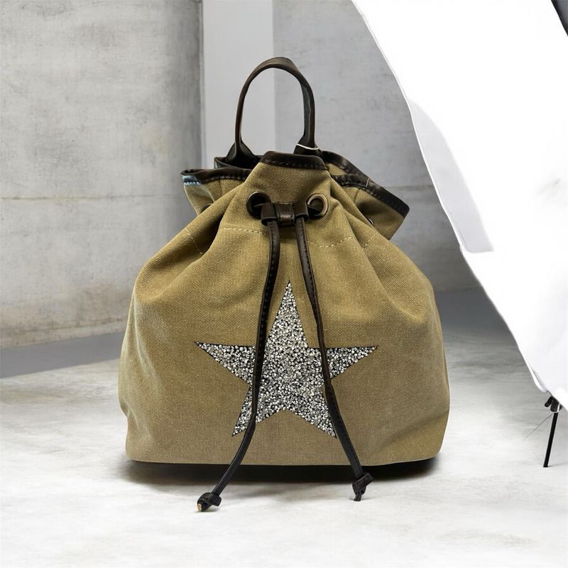 Canvas Star Rucksack - Cappuccino