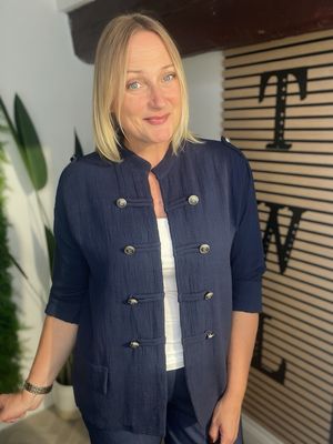 Military Waffle Jacket - Navy Military Waffle Jacket - Navy