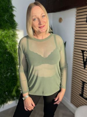 Mesh Top / Base-layer - Khaki