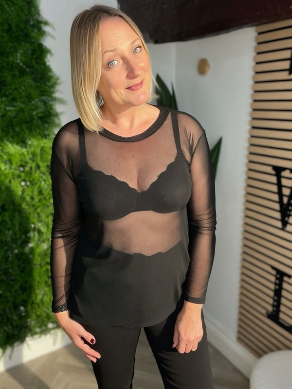 Mesh Top / Base-layer - Black