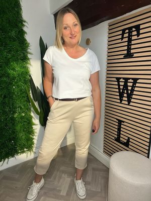 City Sleek Trouser 2.0 - Stone