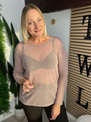Mesh Top / Base-layer - Blush