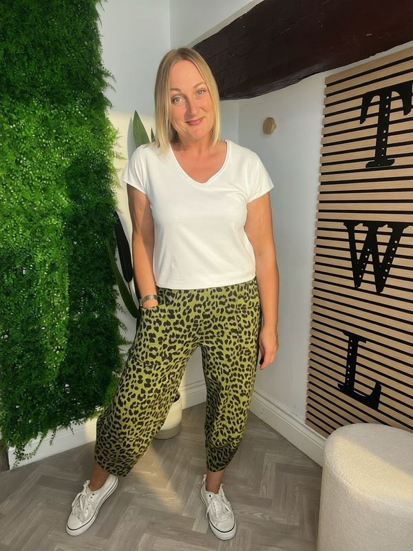 Lola Animal Print- Chartreuse