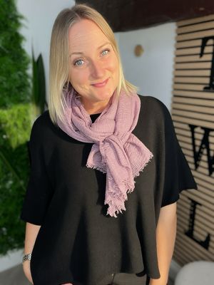 Waffle Scarf - Mauve