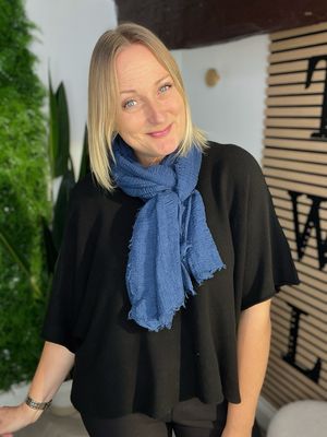 Waffle Scarf - Navy Waffle Scarf - Navy