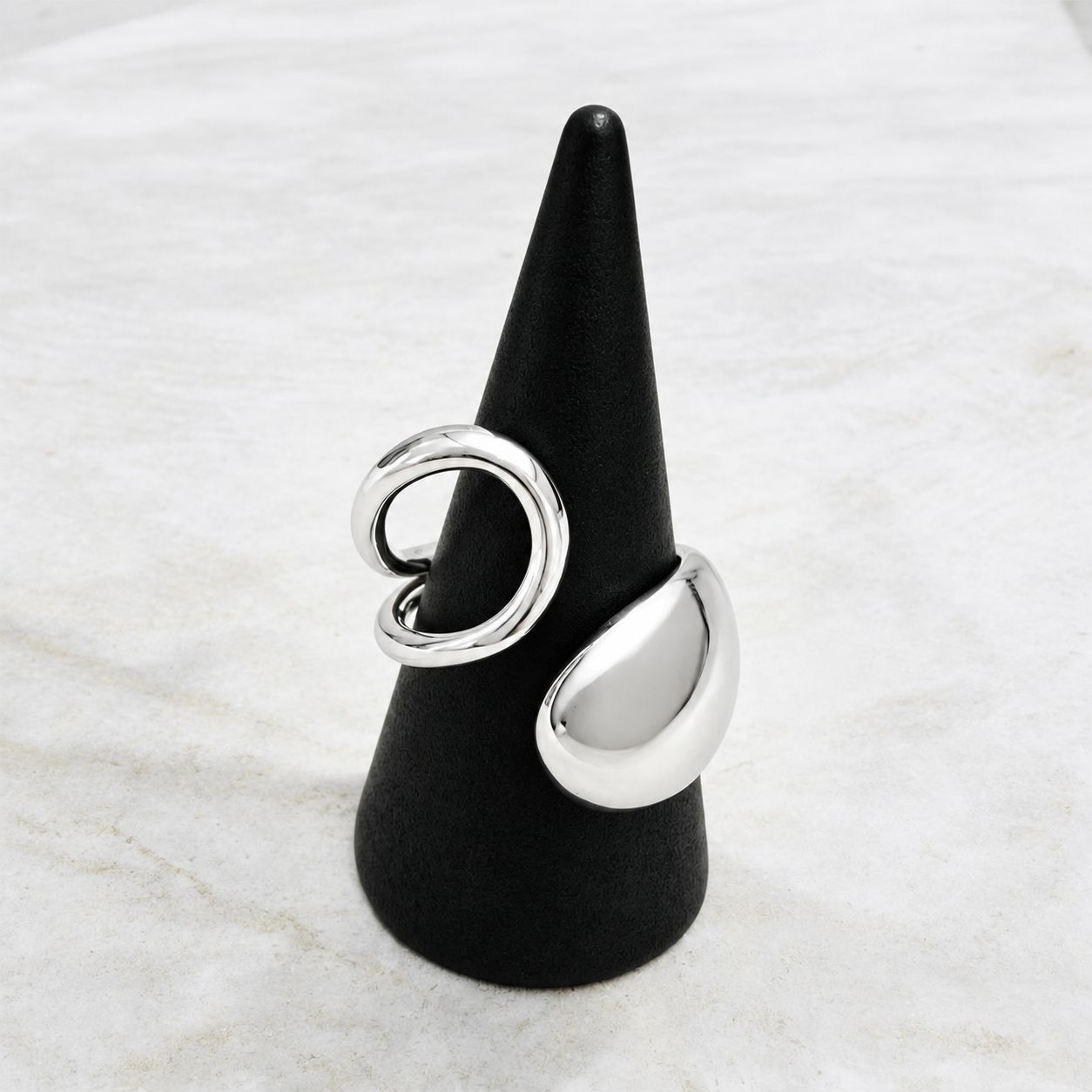 Fashion Ring Adjustable - Silver