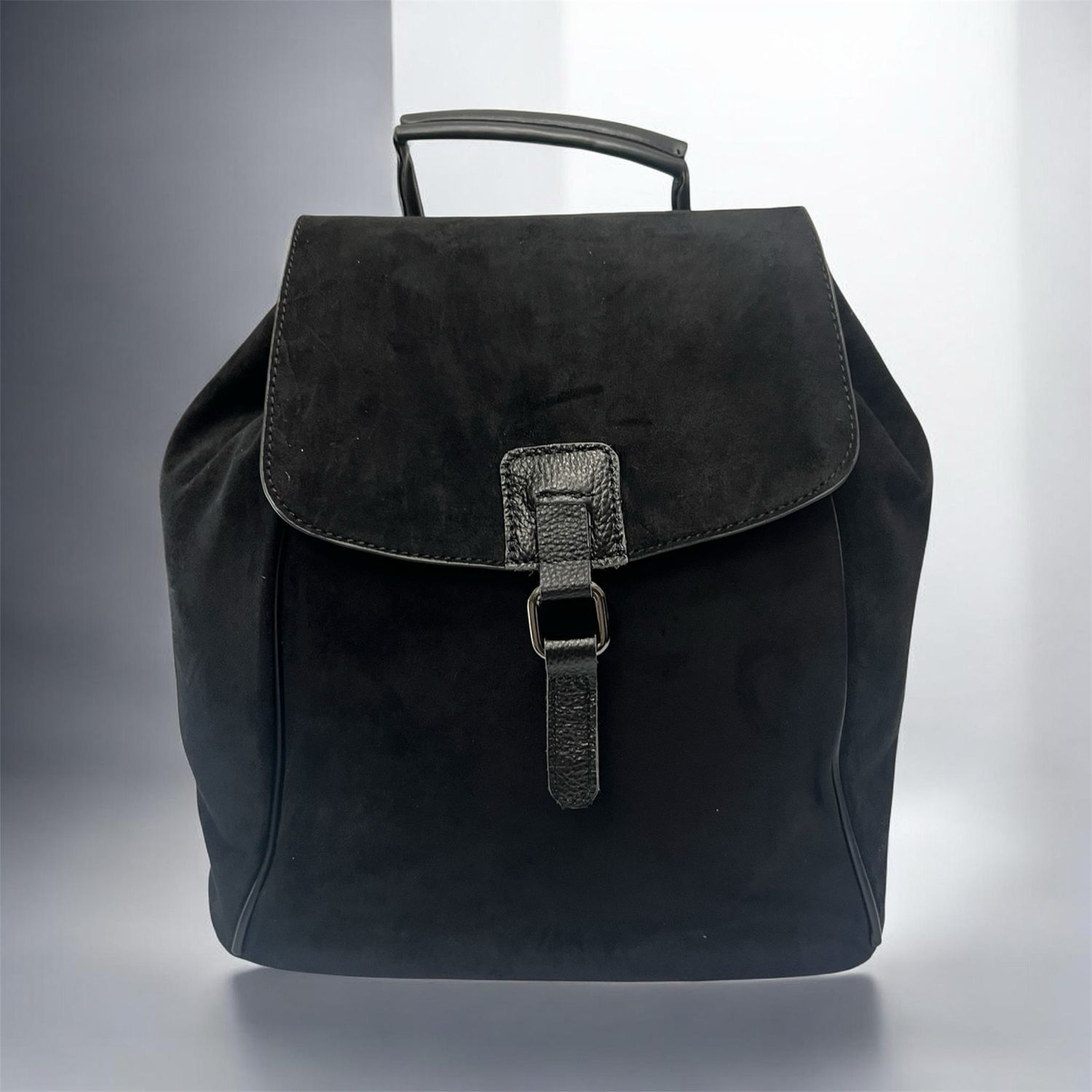 Suedette Feel Rucksack - Black