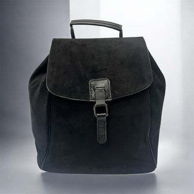 Suedette Feel Rucksack - Black Suedette Feel Rucksack - Black