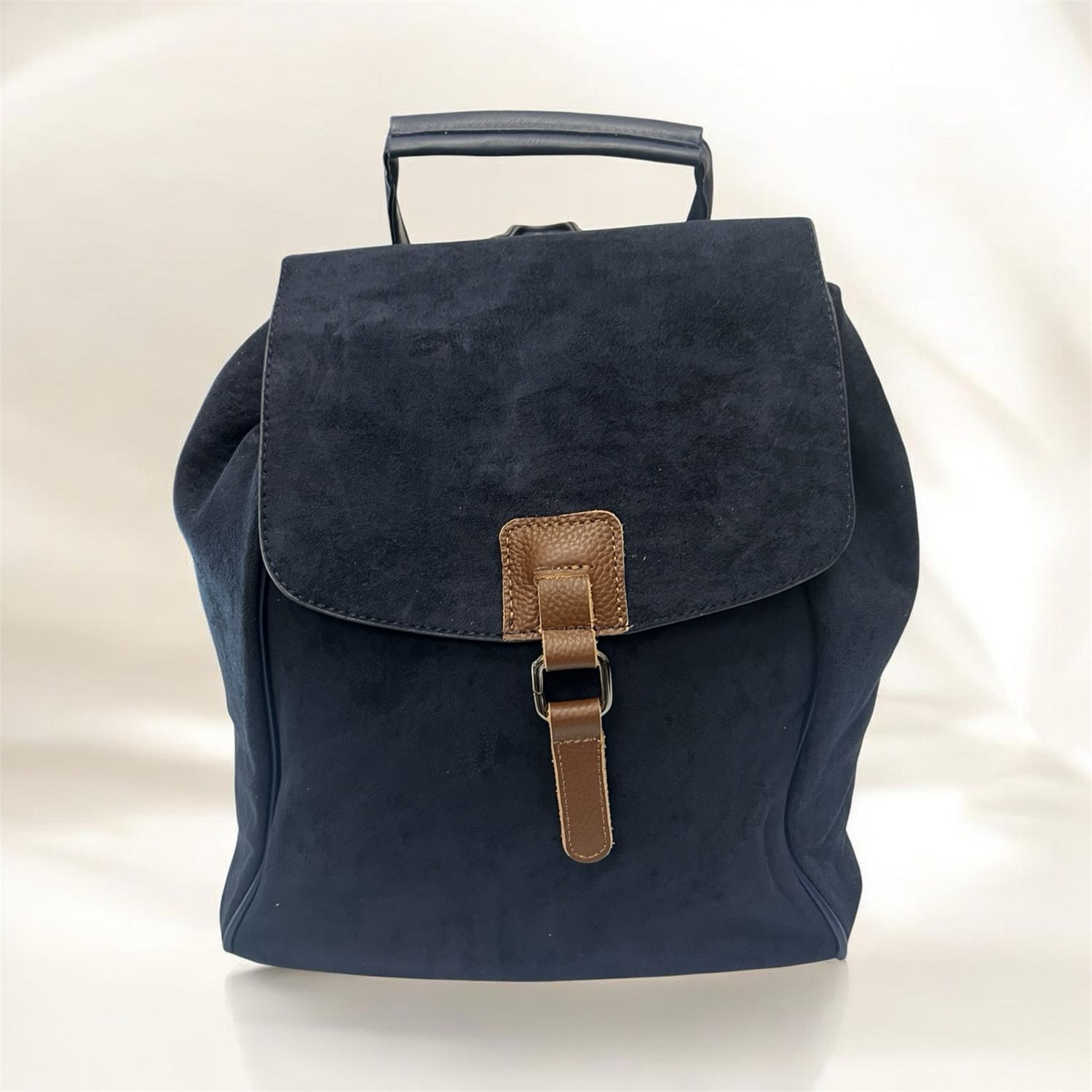 Suedette Feel Rucksack - Navy