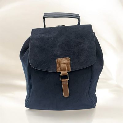 Suedette Feel Rucksack - Navy