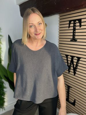 The Box Fit Knit Jumper - Storm Grey