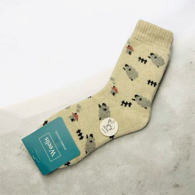 Wool Blend Cosy Socks - Sheep Cream Wool Blend Cosy Socks - Sheep Cream