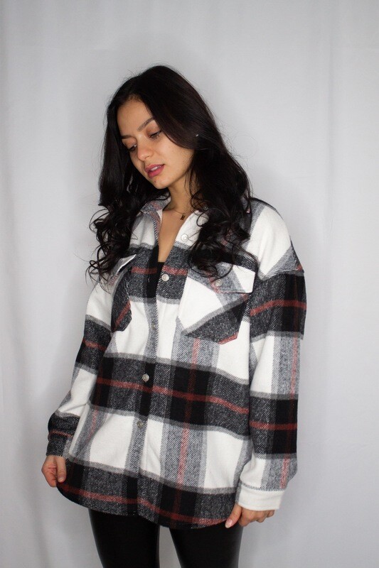 Karierte Hemdjacke