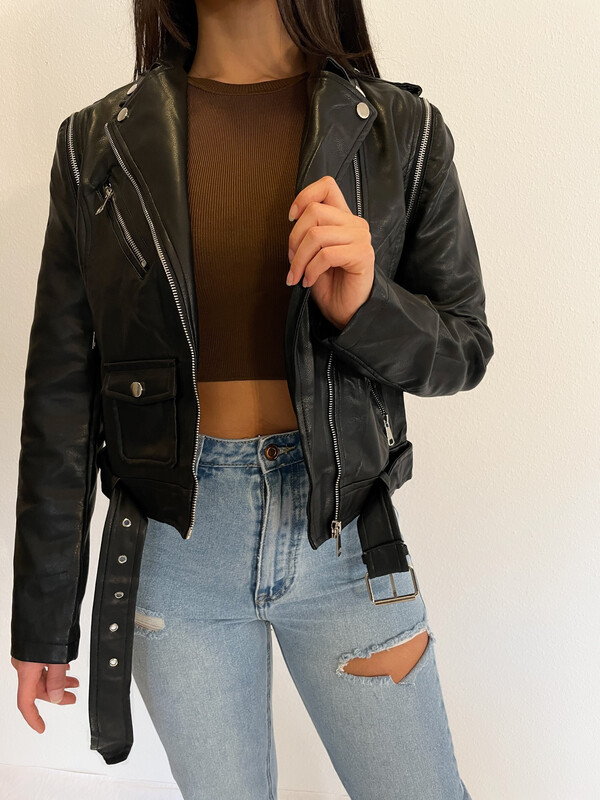 2 in 1 Lederjacke