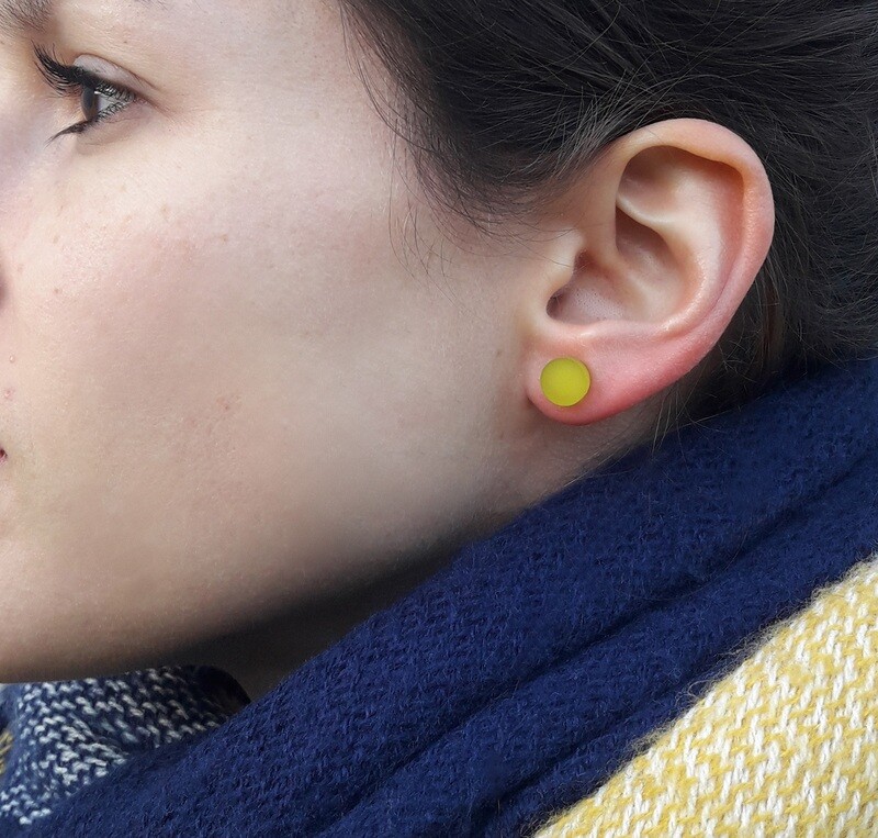PUCES D&#39;OREILLES COULEURS en plexiglas
