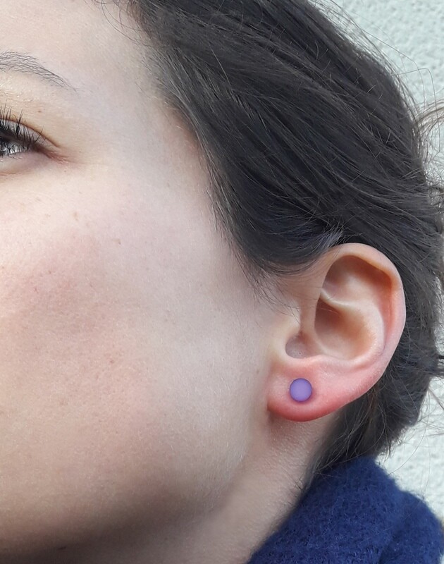 PUCES D&#39;OREILLES COULEURS en plexiglas