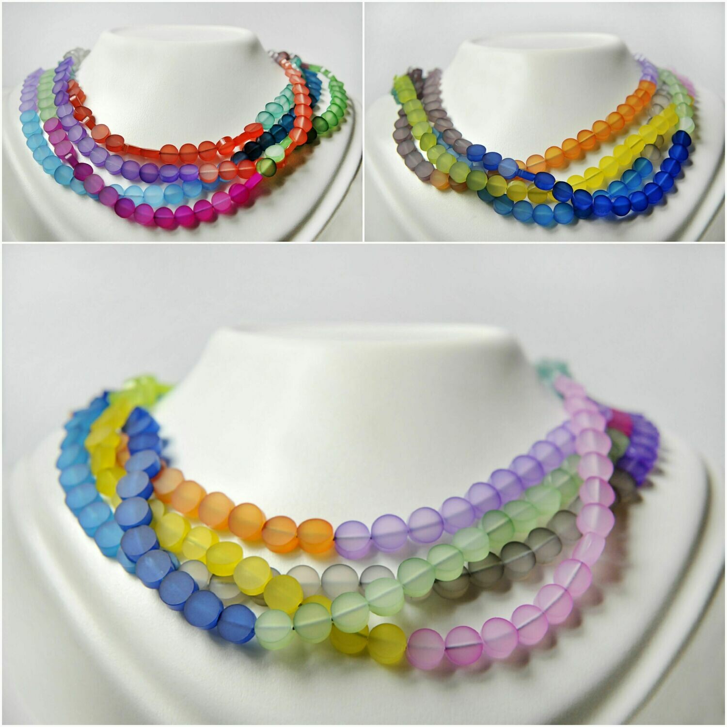 Collier Multicolore en Plexiglas – Fait Main