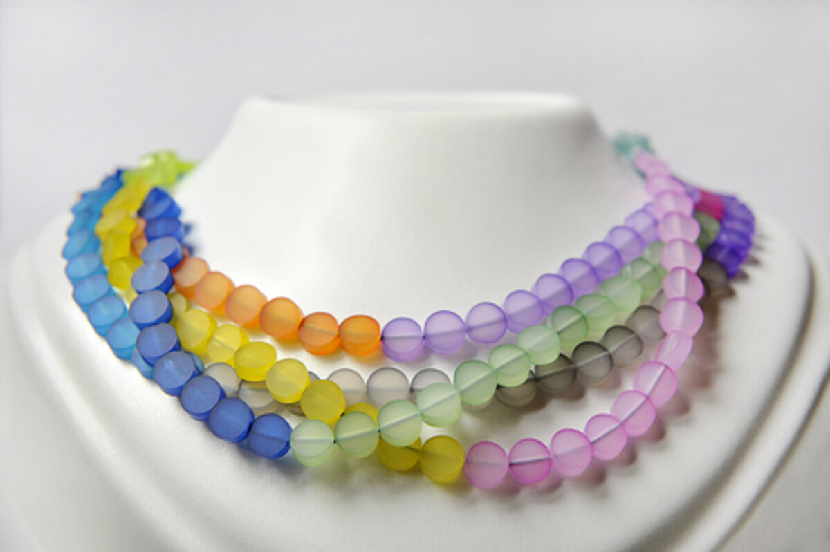 Collier Multicolore en Plexiglas – Fait Main