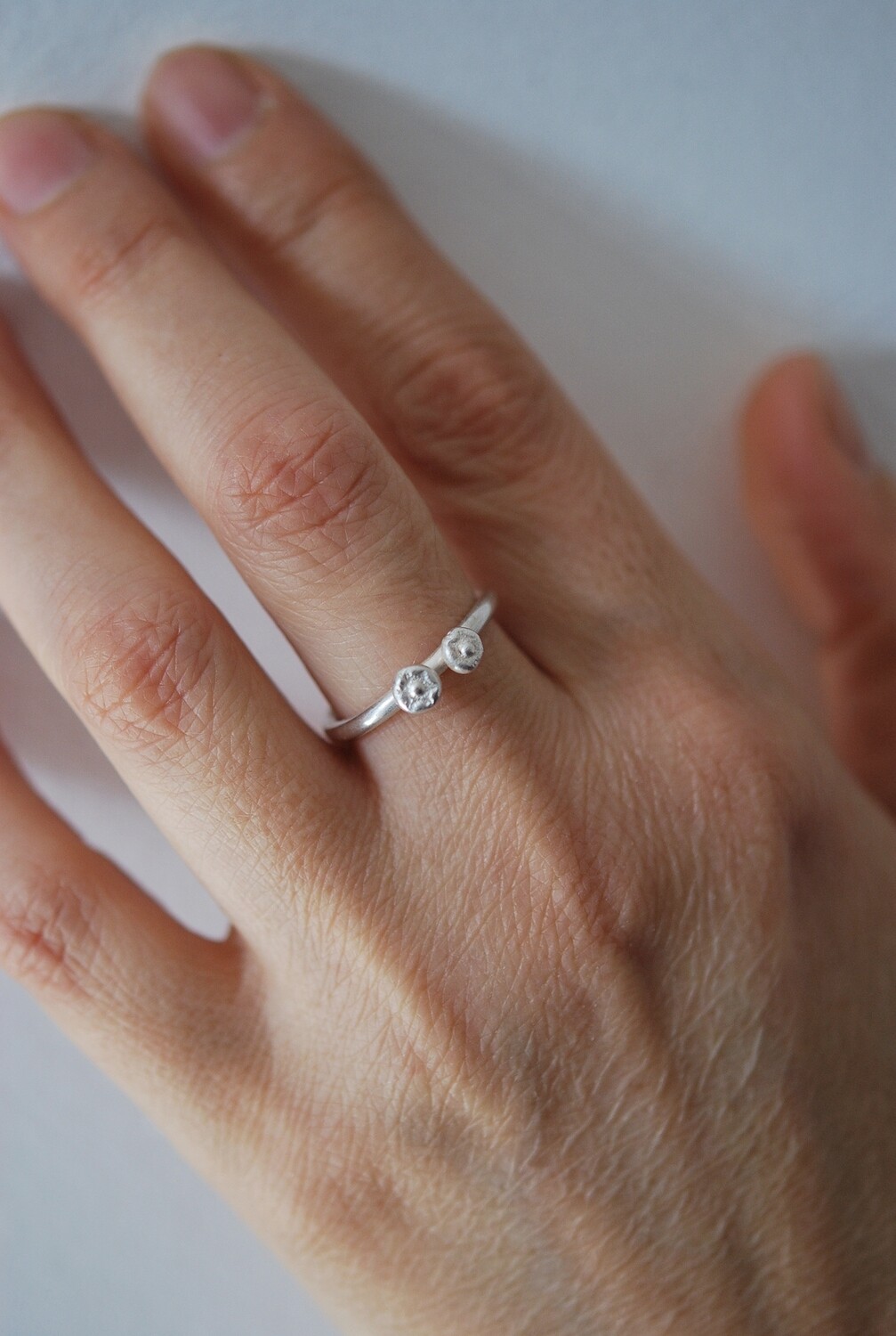 Bague Pépites en argent 925