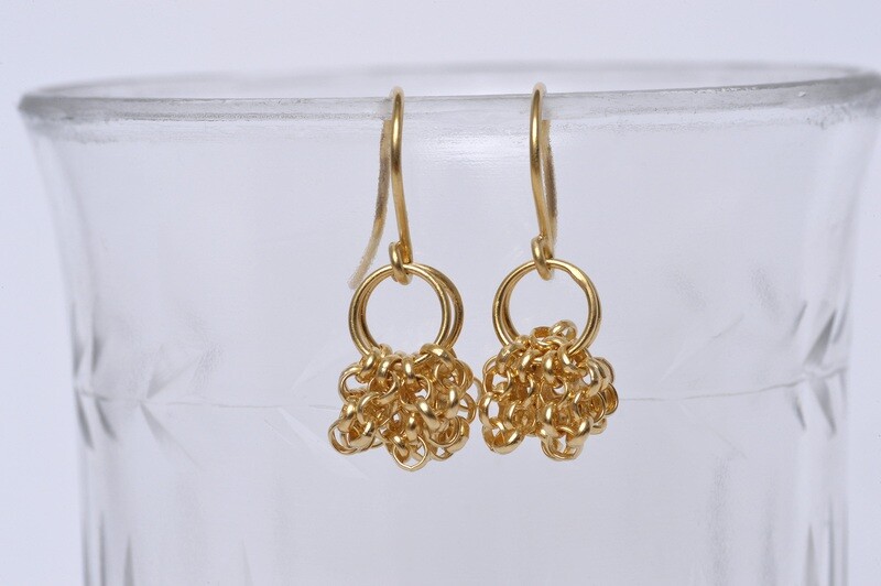Boucles d&#39;oreilles CHAÎNE Plaqué Or