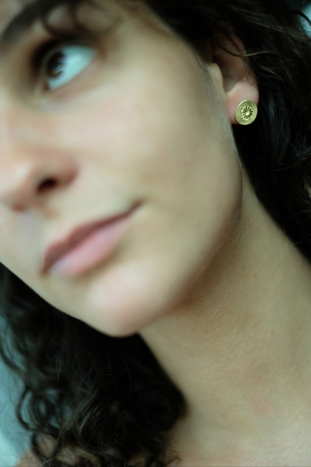 Boucles d&#39;oreilles FLEUR Plaqué Or
