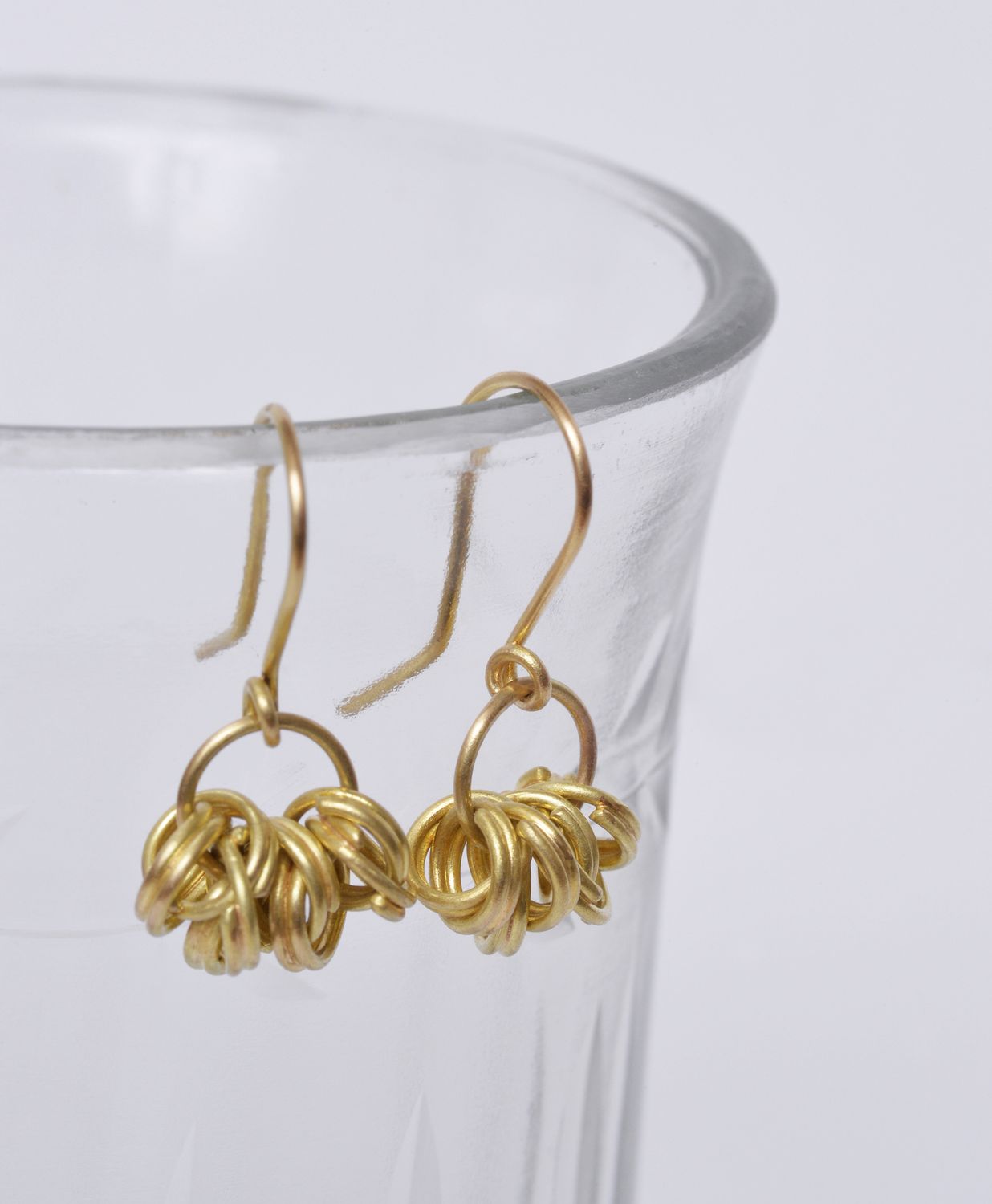 Boucles d&#39;oreilles Anneaux en or jaune 18 carats