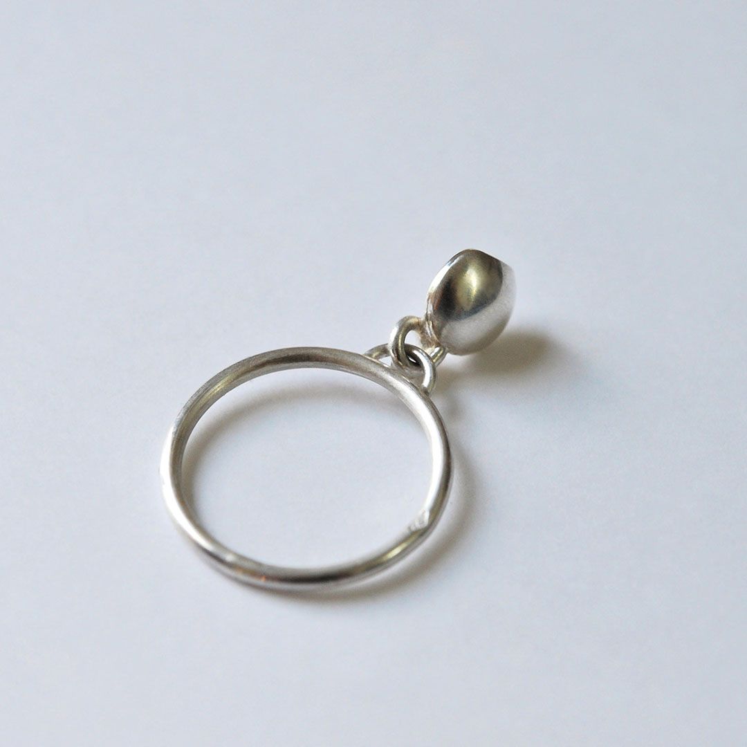 Vue arrière de la bague avec élément mobile