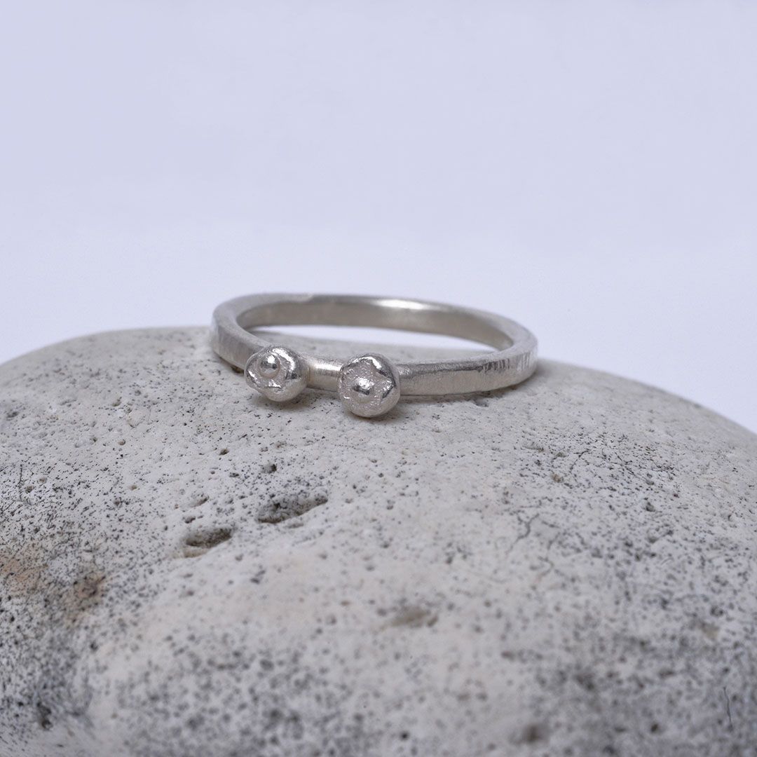 Bague artisanale en argent 925 pour femme, cadeau prêt à offrir dans un écrin