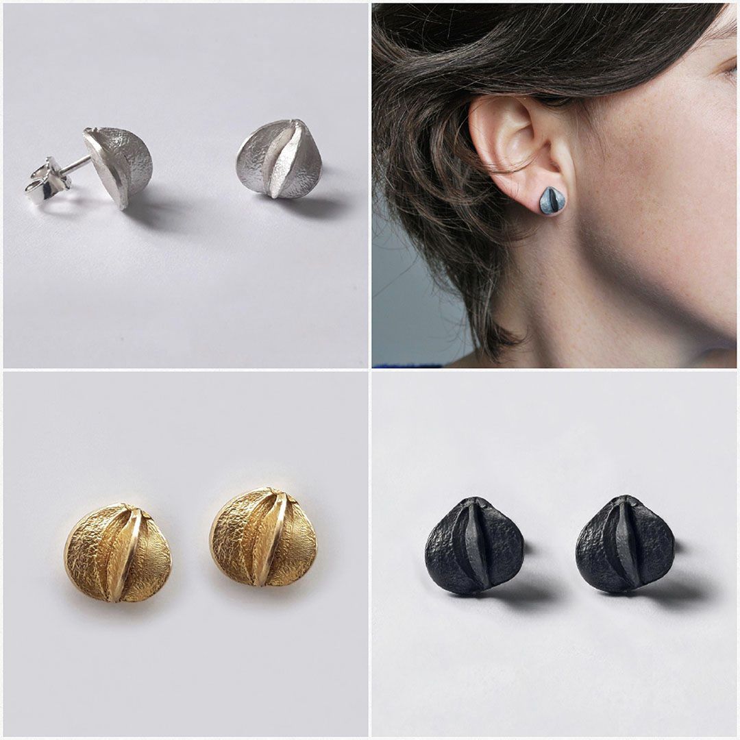 Boucles d’oreilles GRAINE en Argent 925