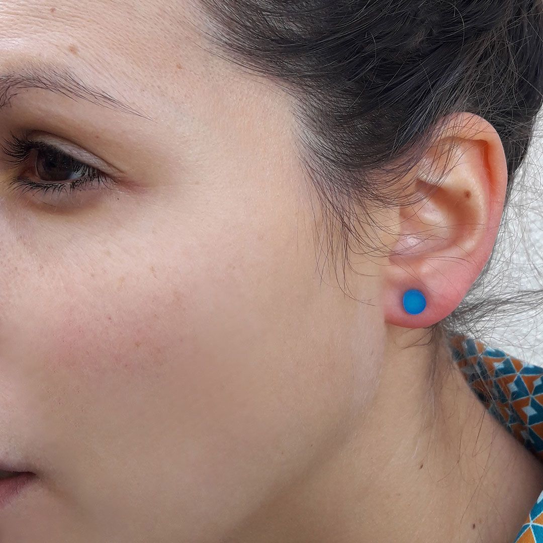 Boucles d’oreilles COULEURS en Plexiglas – rondes et colorées