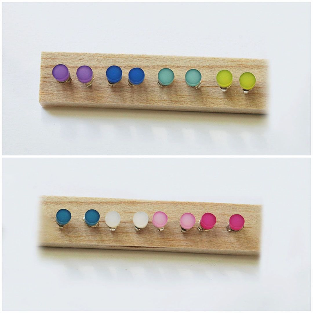 Boucles d’oreilles COULEURS en Plexiglas – rondes et colorées