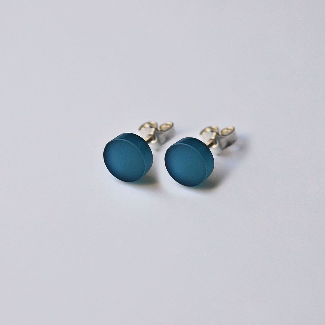 Boucles d’oreilles COULEURS en Plexiglas – rondes et colorées - 8 mm