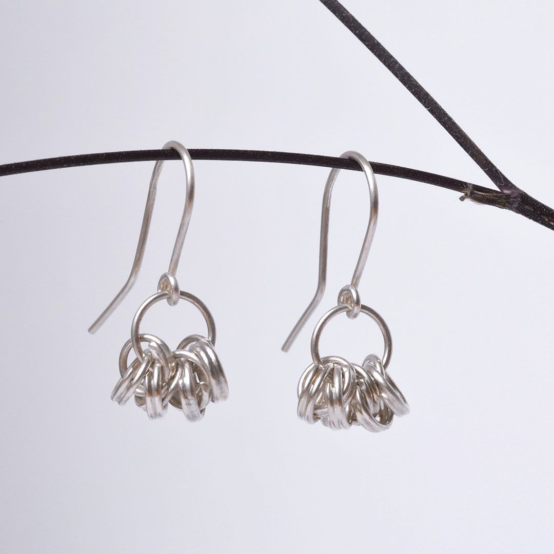 Boucles d’oreilles Anneaux – Or jaune 18 carats - Argent