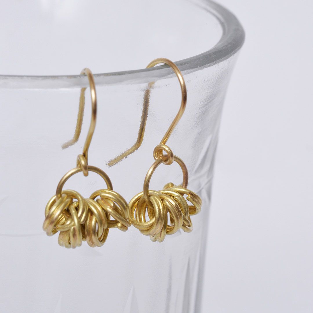 Boucles d’oreilles Anneaux – Or jaune 18 carats - Argent