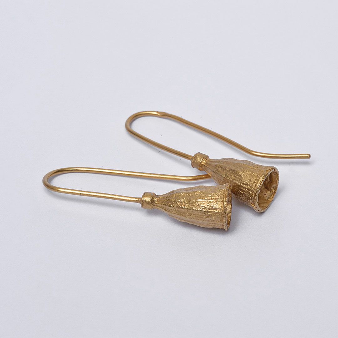 Boucles d’oreilles PAVOT – Argent plaqué Or