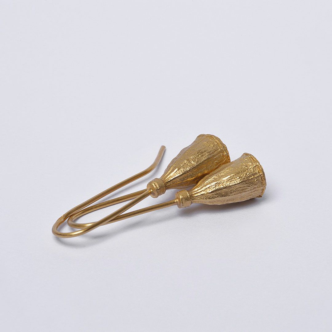 Boucles d’oreilles PAVOT – Argent plaqué Or