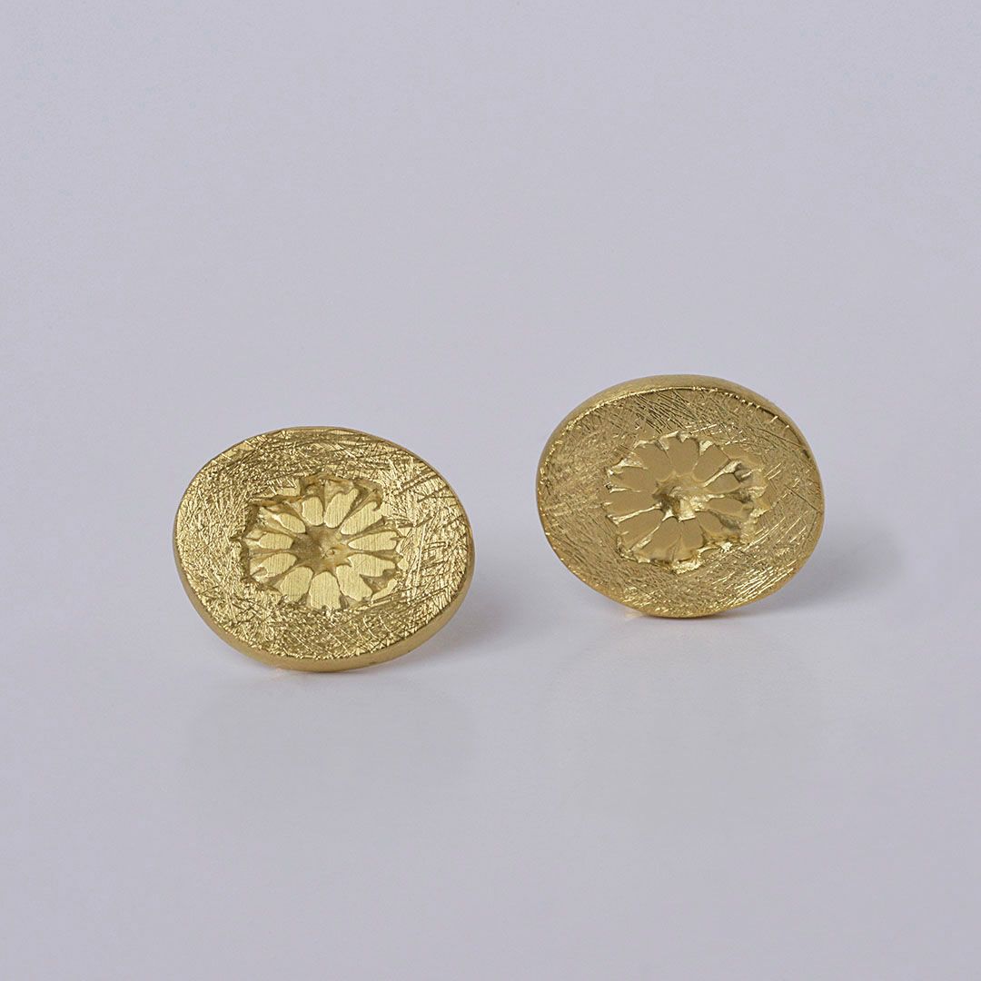 Boucles d’oreilles FLEUR – Plaqué Or 3 microns