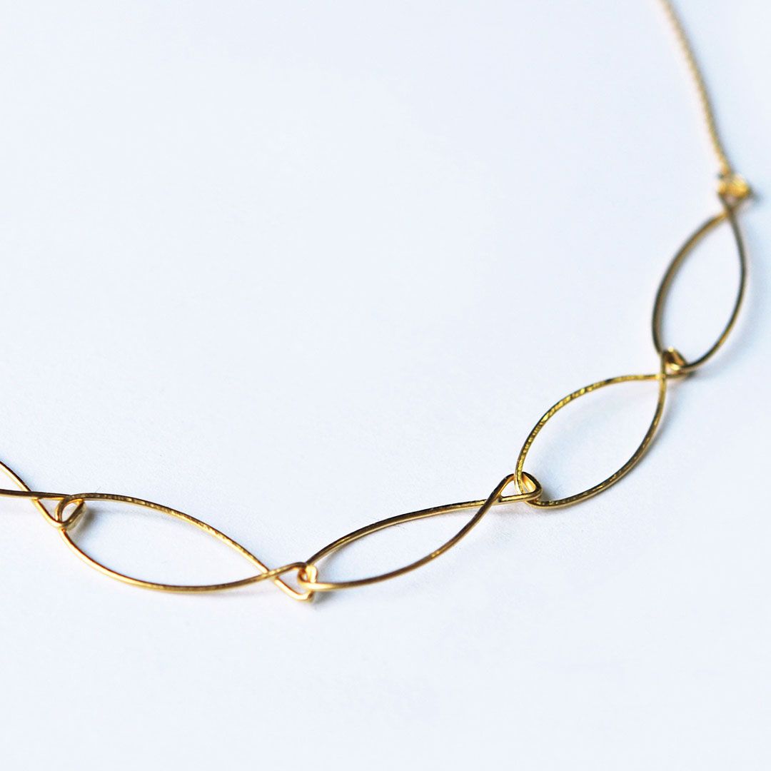 Collier Poissons en Argent 925 – Collier Martelé