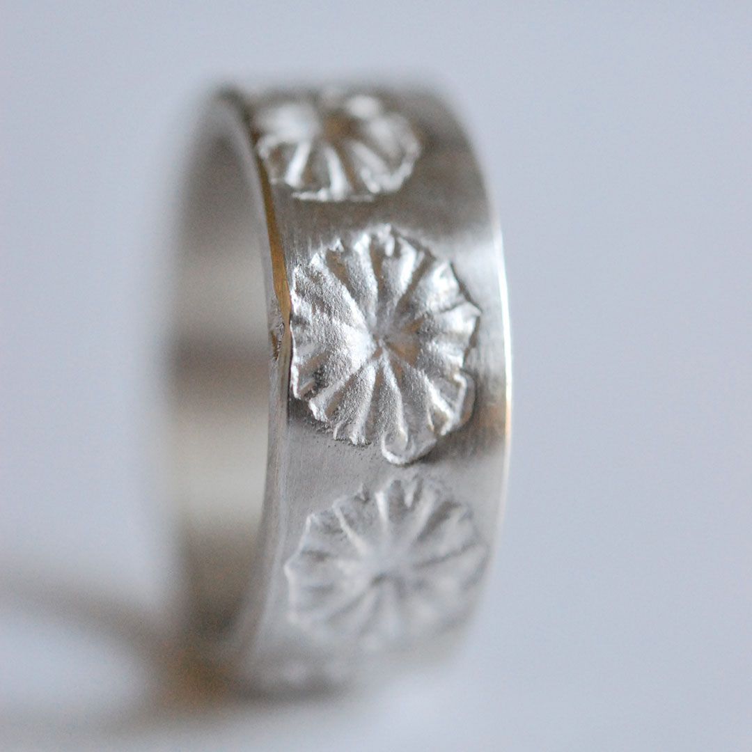 Anneau Ruban Poppy en Argent 925 –Largeur 7 mm