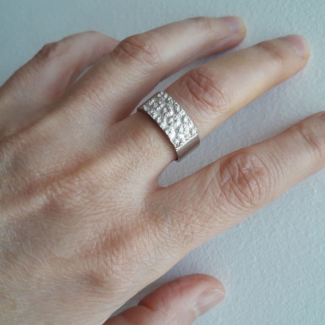 Anneau Fleur en argent 925 – Ruban floral