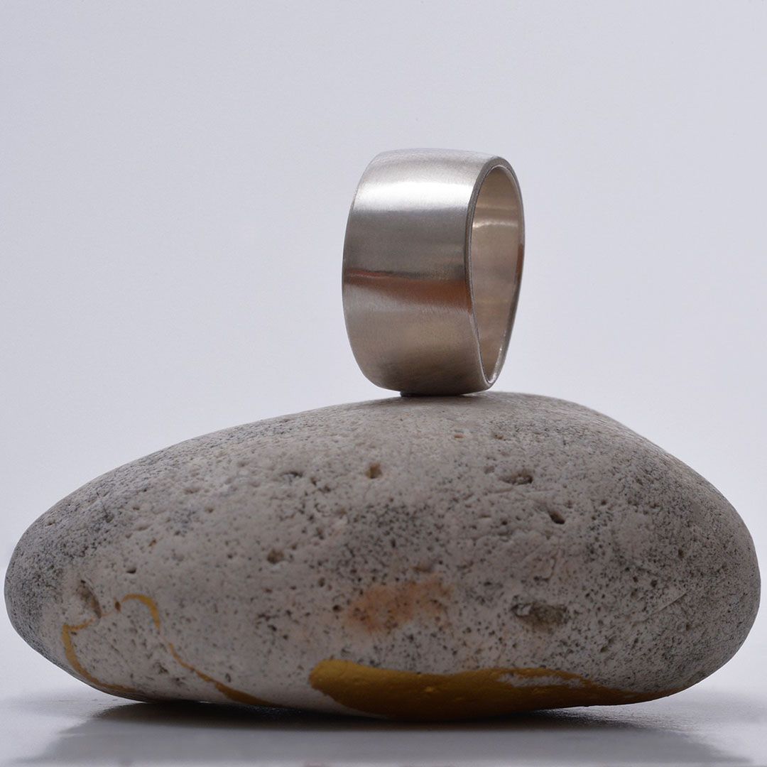 Anneau large ZigZag en argent 925 – Homme &amp; Femme