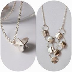 Colliers faits main en argent et or, poétiques et élégants, conçus pour révéler beauté et douceur.